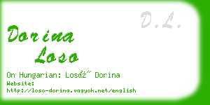 dorina loso business card